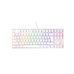 Genesis tichá herní klávesnice THOR 303/TKL/RGB/Outemu Peach Silent/Drátová USB/US layout/Bílá NKG-2063