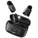 GENIUS duální bezdrátový mikrofon MIC-S900/ pro kreativce/ USB-C/ nabíjecí/ černý 31700003400