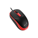 Genius DX-123 Myš, drátová, optická, 1200DPI, 3 tlačítka, USB, černo-červená 31010033406