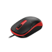 Genius DX-123 Myš, drátová, optická, 1200DPI, 3 tlačítka, USB, černo-červená 31010033406