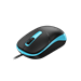 Genius DX-123 Myš, drátová, optická, 1200DPI, 3 tlačítka, USB, černo-modrá 31010033405