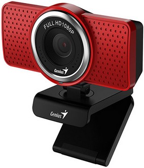 Genius ECam 8000 Full HD Webkamera, červená 32200001409