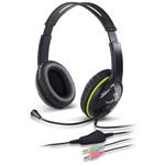 GENIUS headset HS-400A, 2x 3,5 jack, redukce na single jack 31710031400