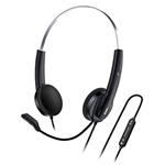 Genius HS-220U AI, slúchadlá s mikrofónom, drôtováčierna, 2.0, uzatvorené, USB - C 31710032401