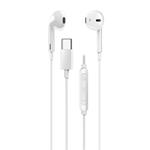 Genius HS-M365, slúchadlá s mikrofónom, biela, 2.0, špuntové, USB Type-C 31710030401