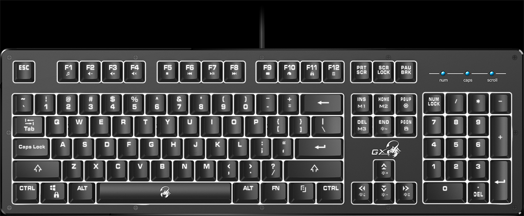 Genius klávesnica Scorpion K10 čierna, US layout 31310003400