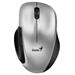 Genius Myš Ergo 8200S, 1200DPI, 2.4 [GHz], optická, 5tl., bezdrôtová, strieborná, 1 ks AA, BlueEye 31030029404