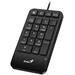 GENIUS NumPad 125/ Drátová/ USB-C/ Copilot/ slim design/ předložka/ černá 31300019401