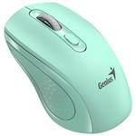 Genius NX-8025S Myš, bezdrátová, optická, 1200DPI, 4 tlačítka, tichá, Copilot, 2,4GHz, zelená (akvamarín) 31030048402
