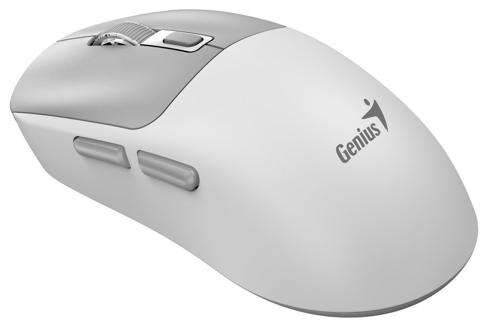 GENIUS NX-8260S BT White/ 2400 dpi/ bezdrátová/ duální BT+2,4GHz/ tichá/ rychlé nabíjení/ ultralehká/ Copilo 31030056402