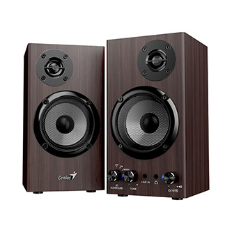 Genius reproduktory SP-HF520BT, 20W, hnedý, drevené, AUX/Bluetooth 5.3 31730054401