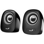 Genius reproduktory SP-Q160, 2.0, 6W, čierno-šedé, regulácia hlasitosti, stolový, 3,5 mm jack (USB), 150Hz-2 31730027400
