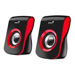 Genius reproduktory SP-Q180, 2.0, 6W, čierno-červené, regulácia hlasitosti, stolový, 150Hz-20kHz 31730026401