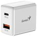 GENIUS rychlonabíjecí set PD-20ACP, 20W, rychlé nabíjení, USB-C PD3.0, USB-A QC3.0, 1m kabel USB-C USB-C, bí 32590009400