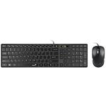 Genius SlimStar C126 COPILOT, sada klávesnice s optickou myšou, CZ/SK, drôtová (USB), čierna, nízko 31330007413