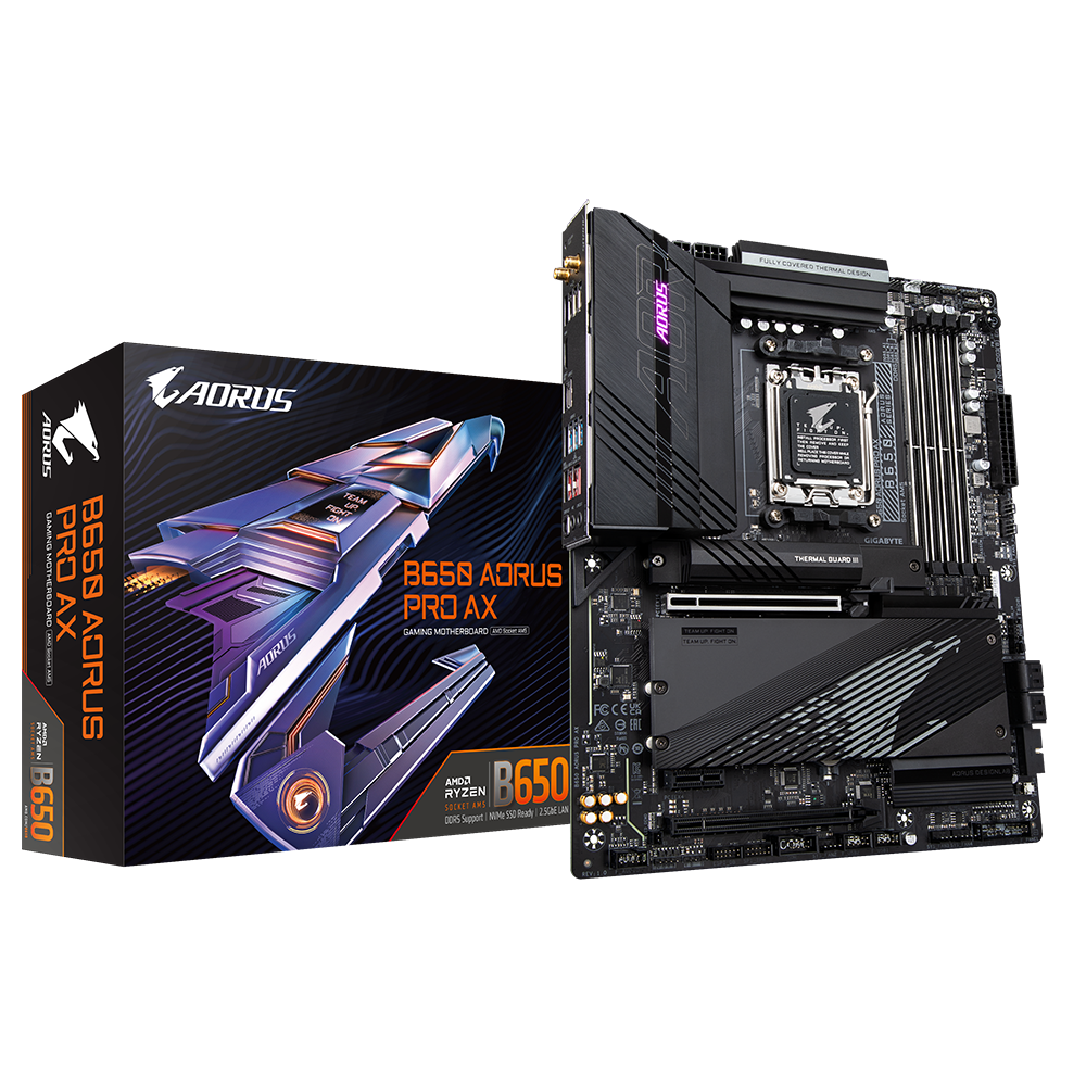 Gigabyte AORUS B650 PRO AX, AMD B650, AM5, 4xDDR5, ATX B650 AORUS PRO AX#baz