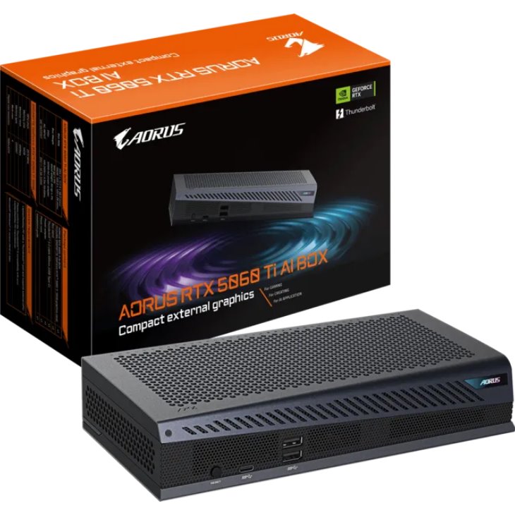 Gigabyte AORUS GeForce RTX 5060 Ti 16G, AI BOX, Thunderbolt 5, USB4 GV-N506TIXEB-16GD