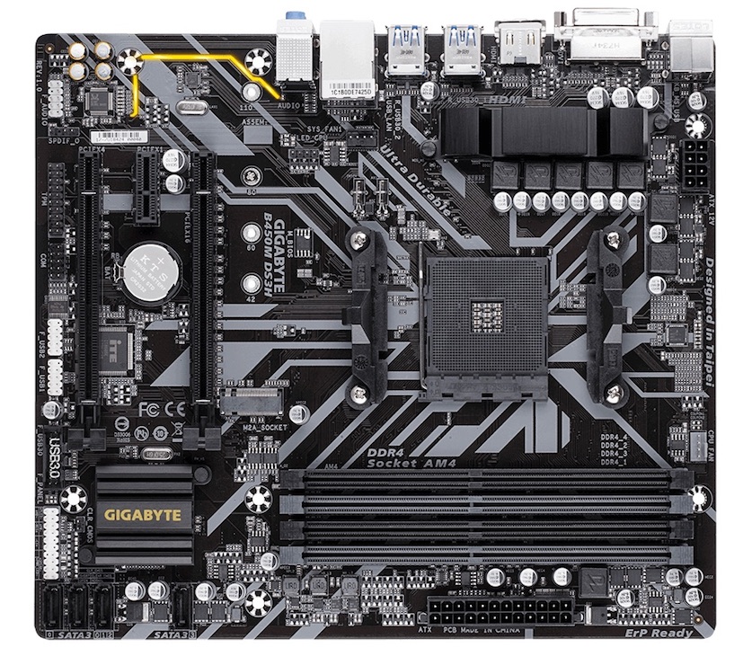 GIGABYTE B450M DS3H (rev. 1.0) GA-B450M DS3H