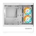 GIGABYTE case GB-C201PI, Mid tower, 2xUSB 3.0, 3x 120mm ARGB Fan, bílá