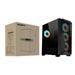 GIGABYTE case GB-C301G V2, Mid Tower, 1xUSB-C 3.2, 2xUSB 3.0, ARGB Hub, 4x 120mm ARGB Fan, černá