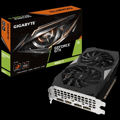 Gigabyte GeForce GTX 1660 Ti 6GB OC, 6G GDDR6, 3xDP, HDMI, DVI GV-N166TOC-6GD