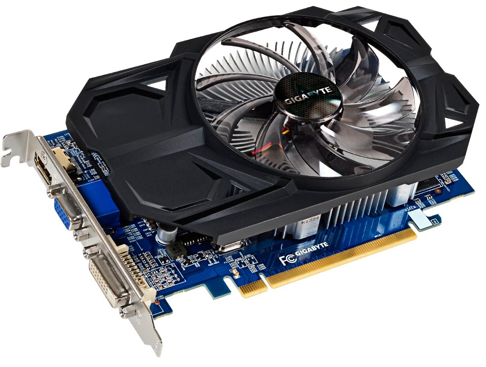 GIGABYTE grafická karta AMD Radeon R7 350/ PCI-E/ 2GB DDR3/ HDMI/ DVI/ D-SUB/ active (Overclock) GV-R735OC-2GI