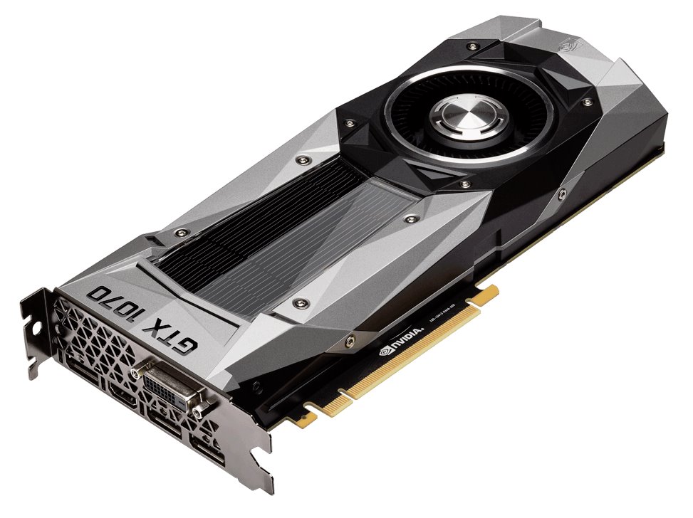 GIGABYTE grafická karta nVIDIA GTX1070/ 8GB GDDR5/ 3xDP/ HDMI/ DVI/ active (Founders Edition) GV-N1070D5-8GD-B