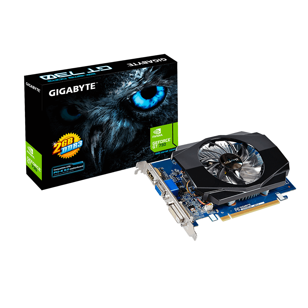 GIGABYTE GT 730 Ultra Durable 2 2GB OC GV-N730D3-2GI