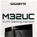 GIGABYTE LCD - 31,5" Gaming monitor M32UC UHD, 3840x2160, 144Hz, 3000:1, 350cd/m2, 1ms, 2xHDMI 2.1, 1xDP, 1xUSB-C, SS V
