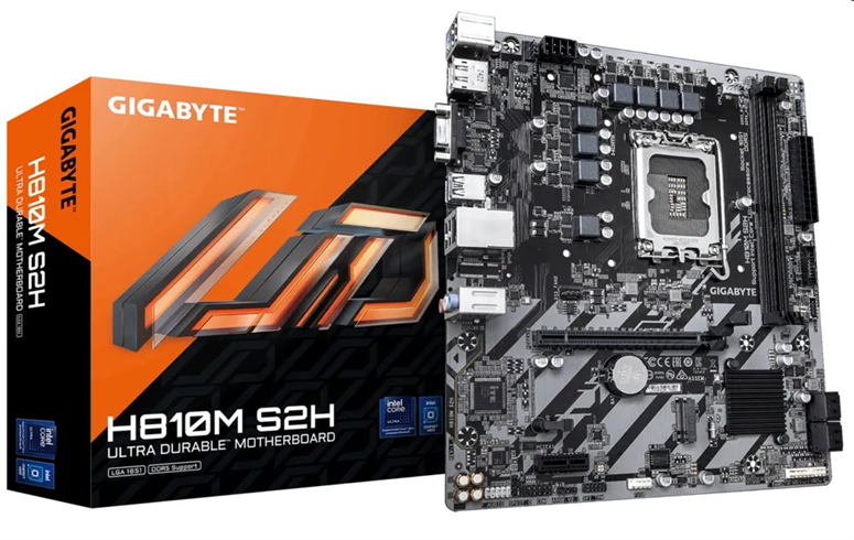 GIGABYTE MB Sc LGA1851 H810M S2H, Intel H810, 2xDDR5, 1xDP, 1xHDMI, 1xVGA, mATX H810M S2H