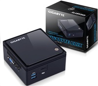 GIGABYTE Mini PC Celeron, 8GB DDR3L, Gigabit LAN, HD Graphics 400, PCIe M.2 NGFF, HDMI, 4xUSB 3.0, VESA GB-BACE-3160