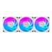 GIGABYTE ventilátor AORUS EZ CHAIN FAN ICE 3-PACK, 3x120mm, bílá GP-ECFAN1203 ICE