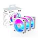 GIGABYTE ventilátor AORUS EZ CHAIN FAN ICE 3-PACK, 3x120mm, bílá GP-ECFAN1203 ICE