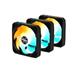GIGABYTE ventilátor EZ CHAIN FAN 3-PACK, 3x120mm, černá GP-GBT EZFAN1203