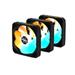 GIGABYTE ventilátor EZ CHAIN RVS FAN 3-PACK, 3x120mm, černá GP-GBT EZRVSFAN1203