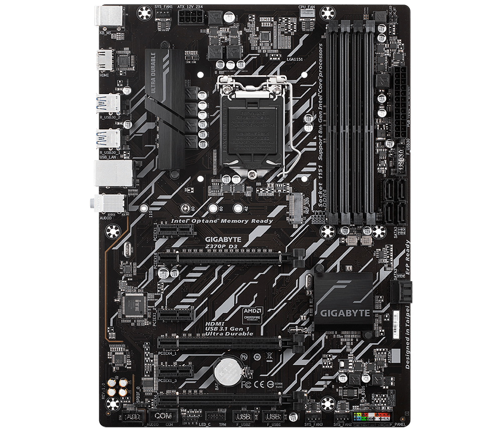 GIGABYTE Z370P D3 (rev. 1.0) GA-Z370P D3