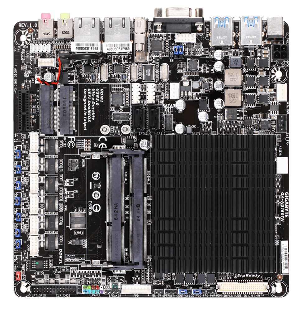 GIGABYTE základní deska N3160TN/ Quad-Core Celeron® N3160 (1.6 GHz ...