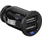 goobay Napájecí 12V autoadaptér na 2x USB 2,1A černý