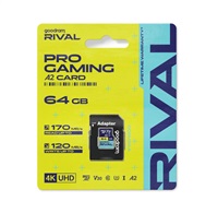 GOODRAM microSDXC karta 64GB RIVAL (R:170/W:120 MB/s), UHS-I Class 10, U3, V30 + Adapter GGSM2AA-0640R12