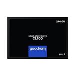GOODRAM SSD CL100 Gen.3 240GB SATA III 7mm, 2,5" (R: 520MB/s; W 400MB/s) SSDPR-CL100-240-G3