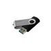 Goodram USB flash disk, 2.0, 128GB, UTS2, čierny, UTS2-1280K0R11, podpora OS Win 7