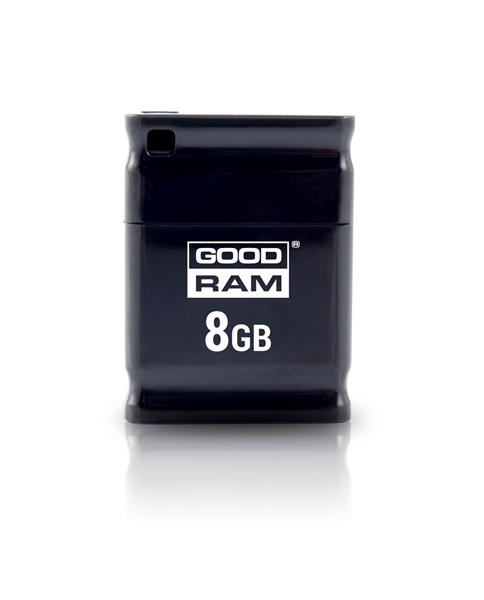 Goodram USB flash disk, 2.0, 8GB, UPI2, čierny, UPI2-0080K0R11, podpora OS Win 7