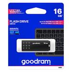 Goodram USB flash disk, 3.0, 16GB, UME3, čierny, UME3-0160K0R11, podpora OS Win 7