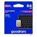 Goodram USB flash disk, 3.0, 64GB, UPO3, strieborná, UPO3-0640S0R11