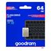 Goodram USB flash disk, 3.0, 64GB, UPO3, strieborná, UPO3-0640S0R11