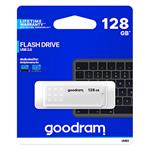 Goodram USB flash disk, USB 2.0, 128GB, UME2, biely, UME2-1280W0R11, USB A, s krytkou