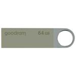 Goodram USB flash disk, USB 2.0, 64GB, UUN2, UUN2, silver, UUN2-0640S0R11