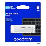 Goodram USB flash disk, USB 2.0, 8GB, UME2, biely, UME2-0080W0R11, USB A, s krytkou