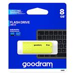 Goodram USB flash disk, USB 2.0, 8GB, UME2, žltý, UME2-0080Y0R11, USB A, s krytkou