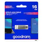 Goodram USB flash disk, USB 3.0 (3.2 Gen 1), 16GB, ODA3, strieborný, ODA3-0160S0R11, USB A / USB C,
